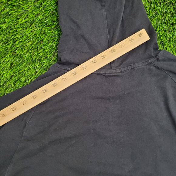 NIKE Jordan Hoodie XL 24x29 Black Jumpman Embroidered-Logo - Picture 3 of 16